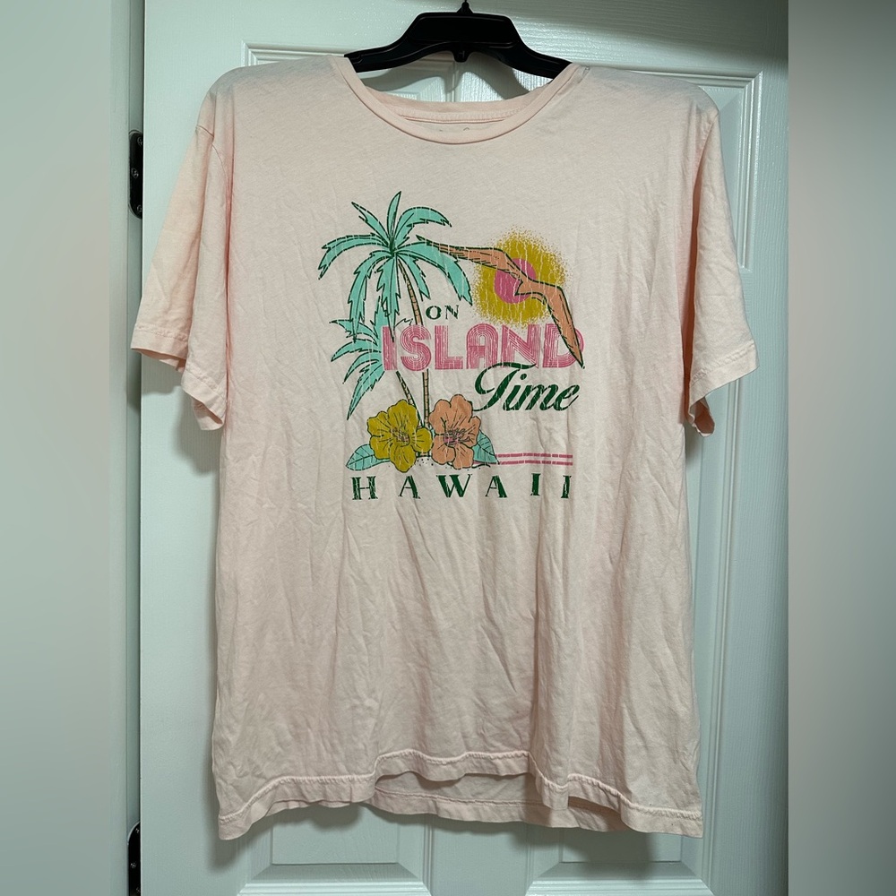 Midnight Rider x Anthropologie Women’s Tee T-shirt Size XL Hawaii Island Time